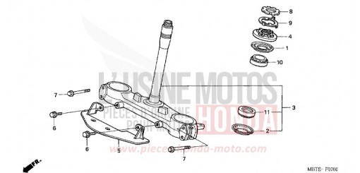 STEERING STEM XL1000V1 de 2001